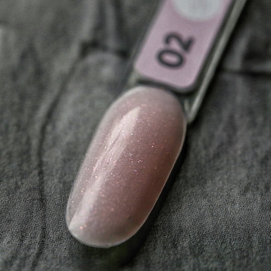 PolyGel with glitter №2 30 ml Siller