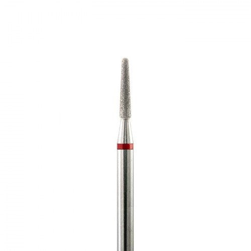 Diamond nail drill bit, “Cone” Rounded, 1.8*10.0 mm, Red