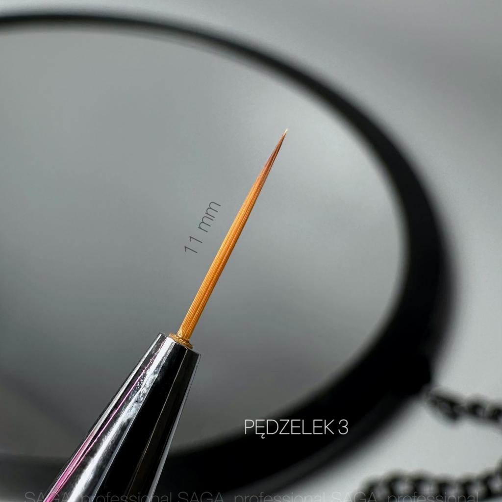 Nail art brush - Liner №3 11mm Saga Professional