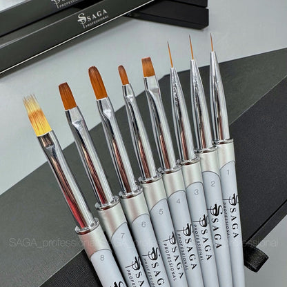 Gel nail brush - Oval №5 7mm Saga Professional