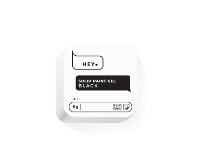 Paint gel Solid Black 5 ml HEYLOVE