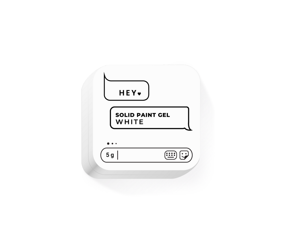 Gél na nechty Solid White 5 ml HEYLOVE