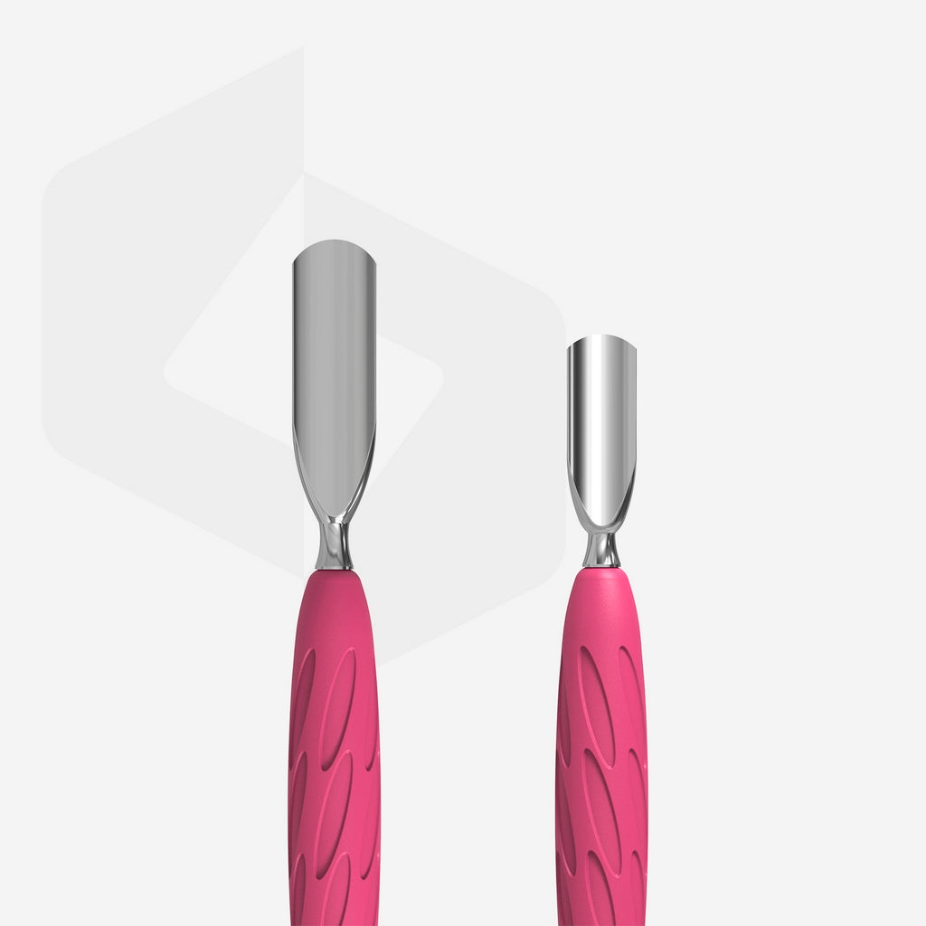 Manicure pusher with silicone handle “Gummy” Staleks Pro UNIQ 10 TYPE 1 (rounded wide and rounded narrow pusher)