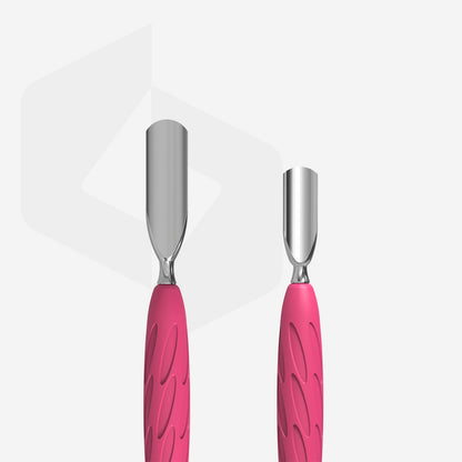 Manicure pusher with silicone handle “Gummy” Staleks Pro UNIQ 10 TYPE 1 (rounded wide and rounded narrow pusher)