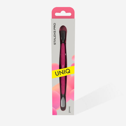 Manicure pusher with silicone handle “Gummy” Staleks Pro UNIQ 10 TYPE 1 (rounded wide and rounded narrow pusher)