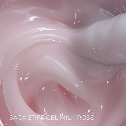 Stiff Gel Milk Rose 15g Saga Professional
