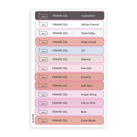 Tips stickers FRAME GEL HEYLOVE
