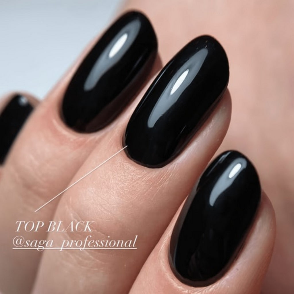Top Color Black 9 ml Saga Professional