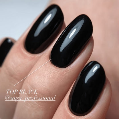 Top Color Black 9 ml Saga Professional