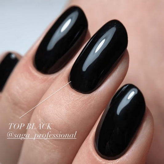 Top Color Black 9 ml Saga Professional