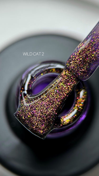 Gel polish Wild Cat №2 9 ml Saga Professional