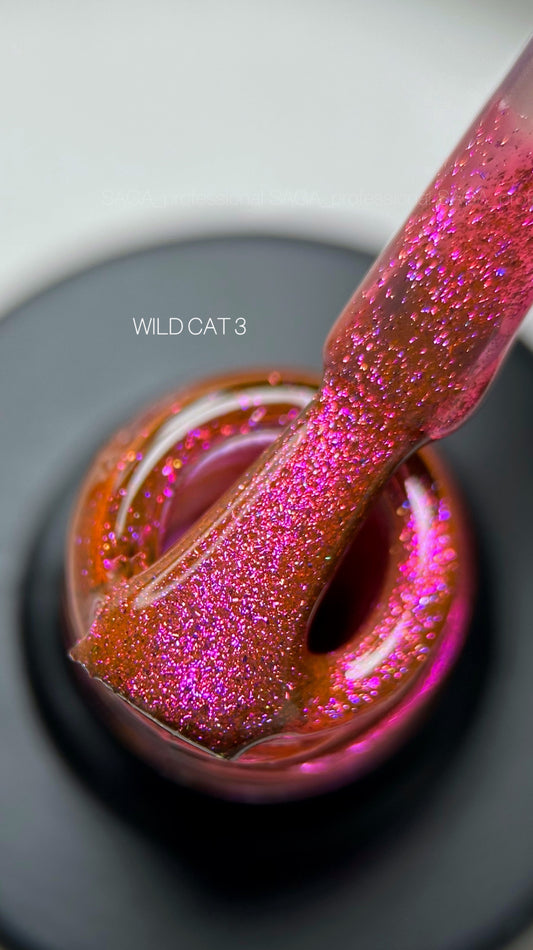 Gel polish Wild Cat №3 9 ml Saga Professional