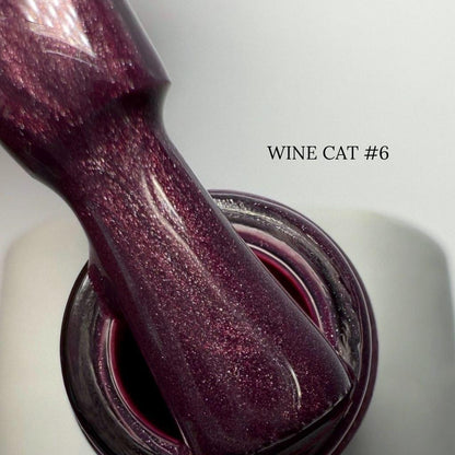 Gel-Lack Wine Cat Nr. 6 10 ml Saga Professional