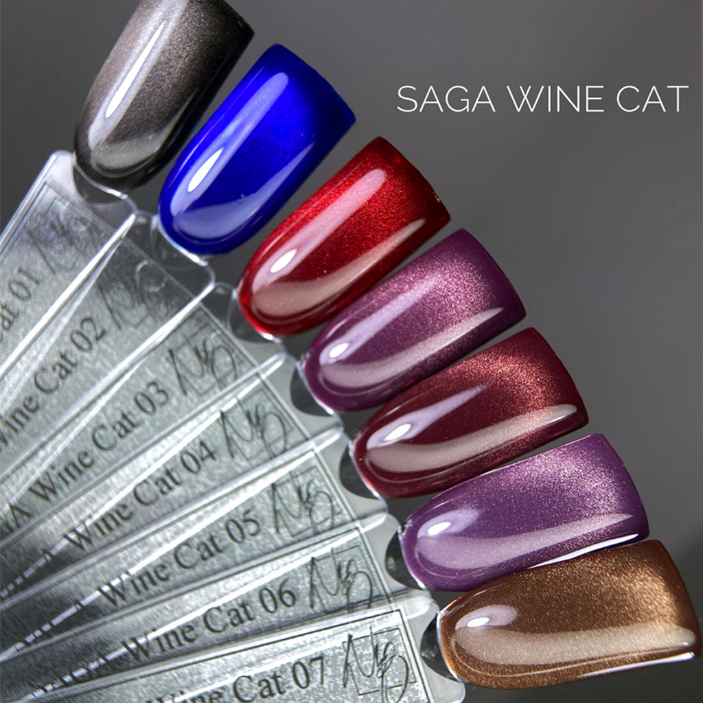 Gel-Lack Wine Cat Nr. 6 10 ml Saga Professional