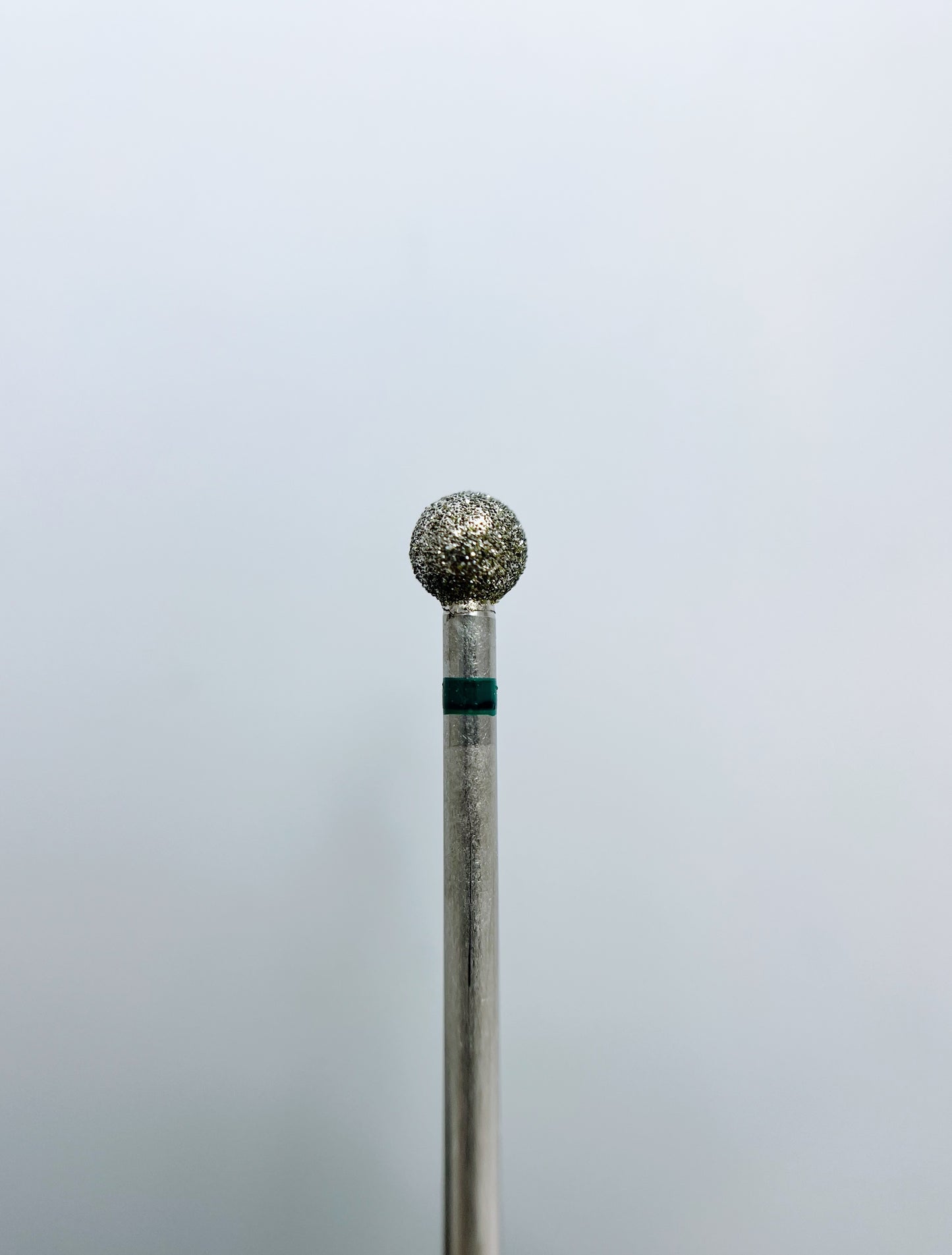 Diamantový vrták na nehty, "Kulička", 5,0*4,8 mm, zelená