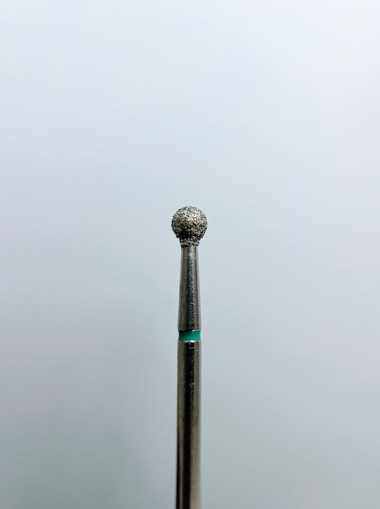 Diamant-Nagelbohrer, „Kugel“, 3,5*3,3 mm, Grün