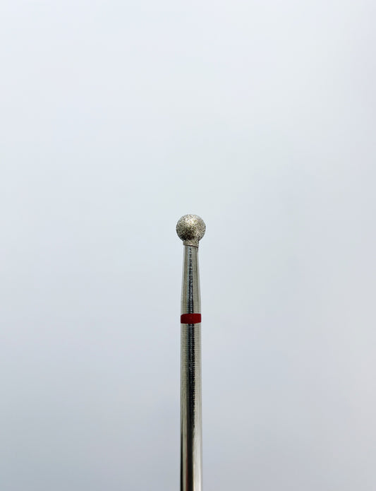 Broca de prego diamantada, “Bola”, 3,5*3,3 mm, vermelha