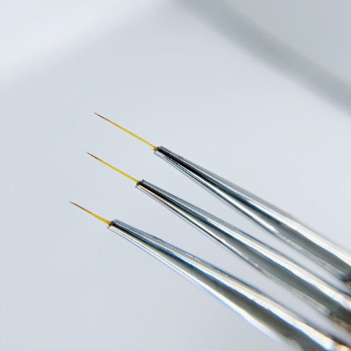 Set of Nail art brush - Liner colored (3 pcs.)