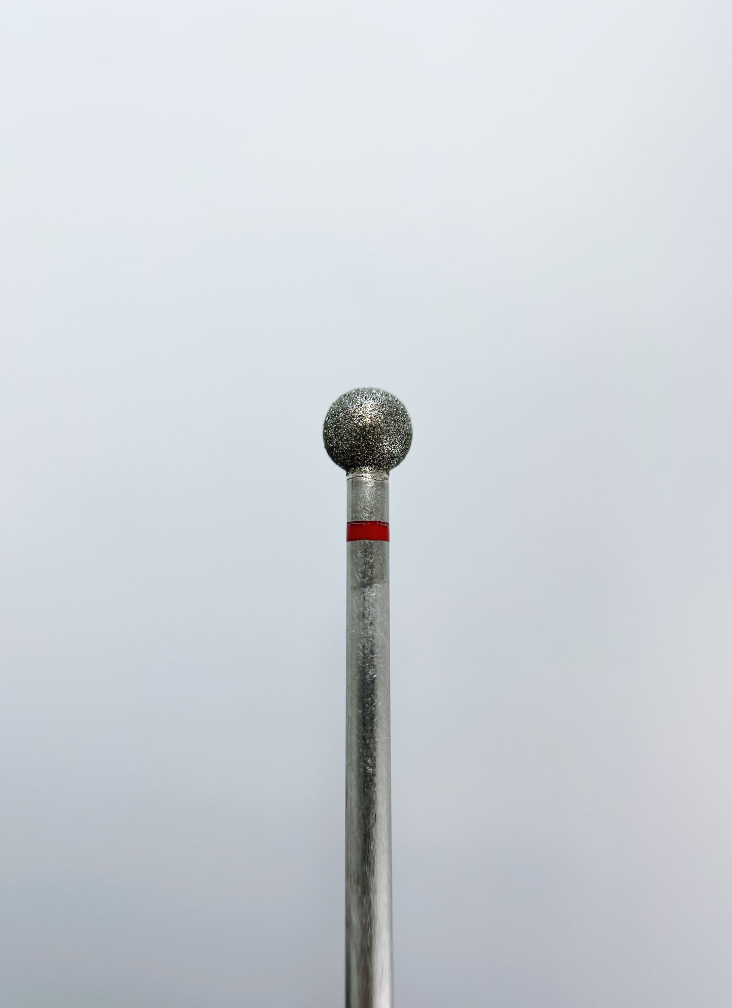 Burghie diamant pentru unghii, „Ball”, 5,0*4,8 mm, roșu