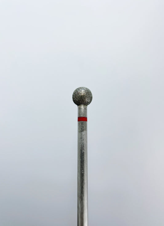Diamond nail drill bit, “Ball”, 5.0 mm, Red