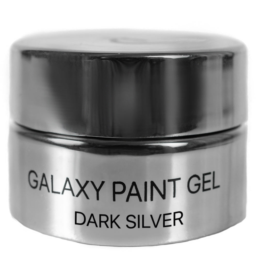 Гель-фарба "Галактика" 01, (колір: темно-сріблястий), 4 мл