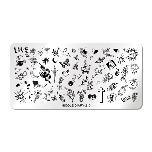 Stamping plate NICOLE DIARY-213