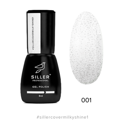 Камуфляжная база MILKY SHINE №1 8 ml (серебро) Siller
