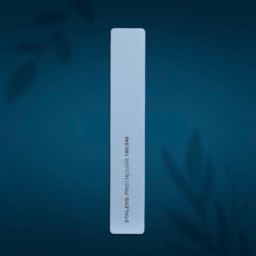 Mineral broad straight nail file Staleks Pro Exclusive, 180/240 grit, NFX-32/2
