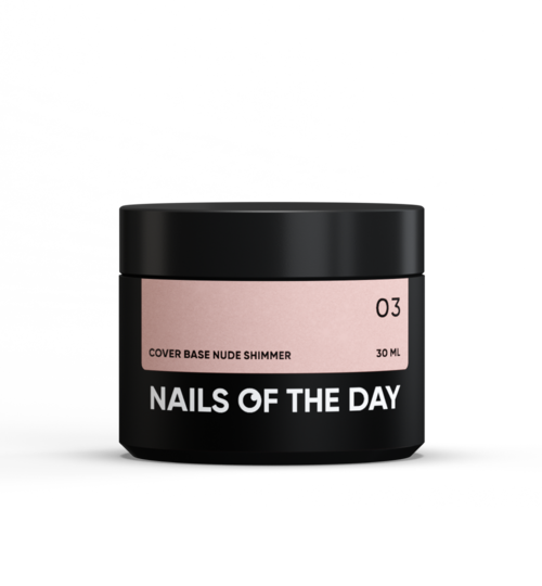 NAILSOFTHEDAY Cover base nude shimmer 03 30 ml