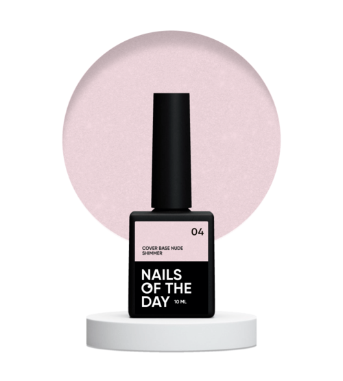 NAILSOFTHEDAY Base de couverture nude shimmer 04 10 ml