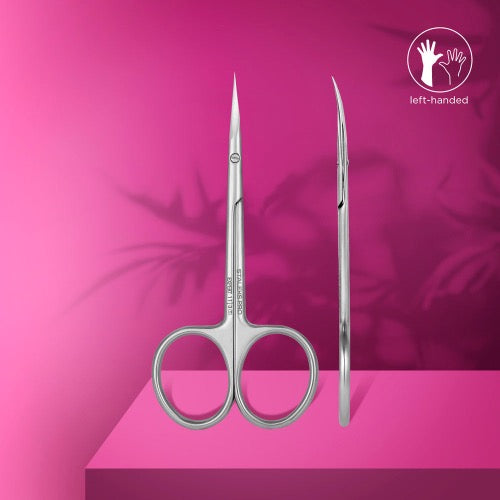 Professional cuticle scissors for left-handed users Staleks Pro Expert 11 Type 3, SE-11/3