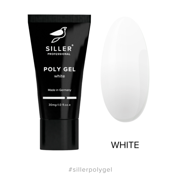 Poly Gel Siller Poligel za modeliranje (bijeli) 30 ml.