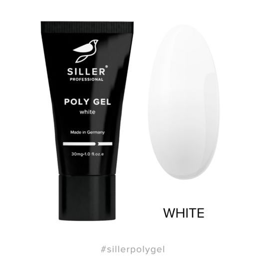 Poly Gel Siller Modeling polygel (hvid) 30 ml.